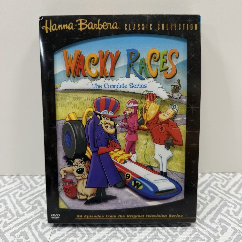 Wacky Races The Complete Series DVD 3-Disc Box Set Hanna-Barbera 34 Episodes
